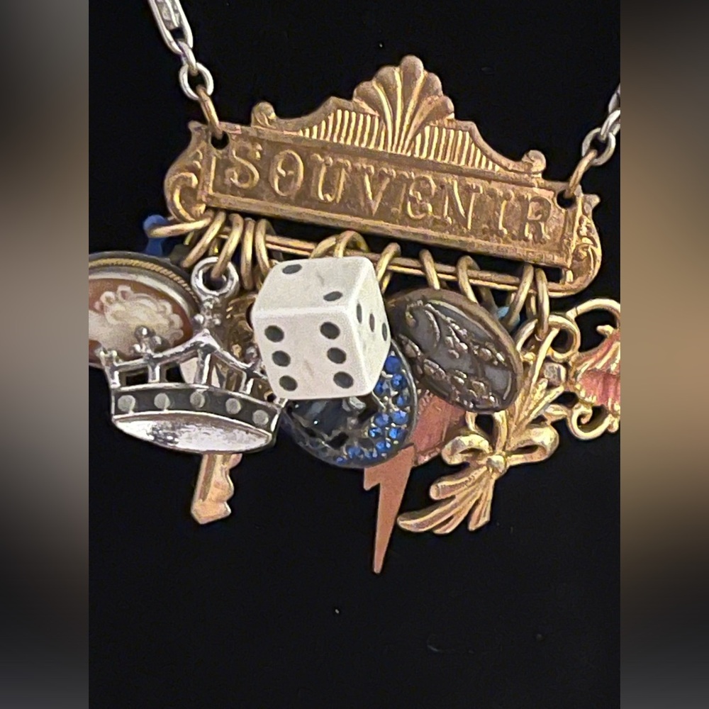 Necklace vintage Vegas Souvenir vibe Handmade By Etsy Artist ONE OF A KIND